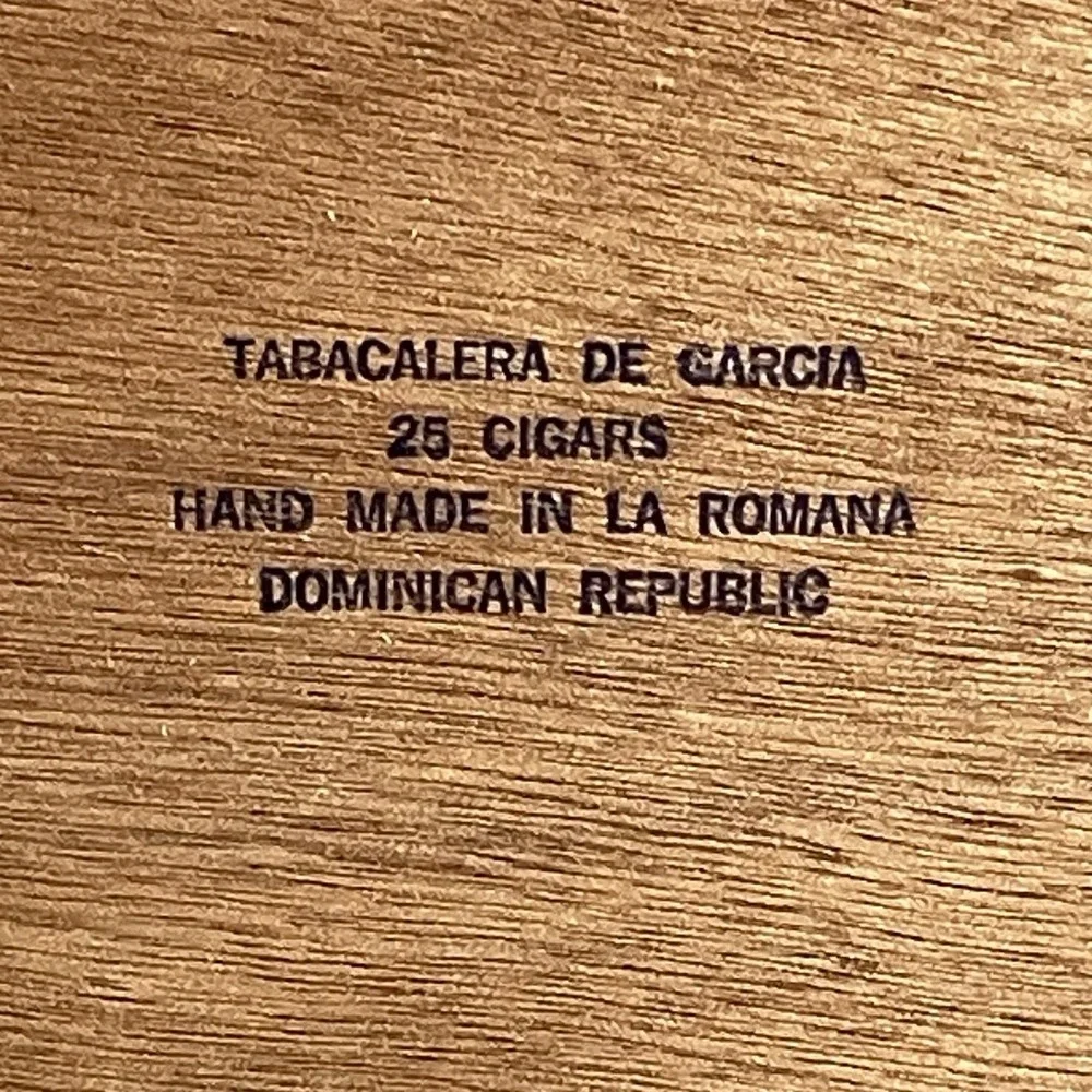 Cigar Box 'Primo Del Rey' 25 Aristocrats Hand Made Club Selection Wood Empty Box